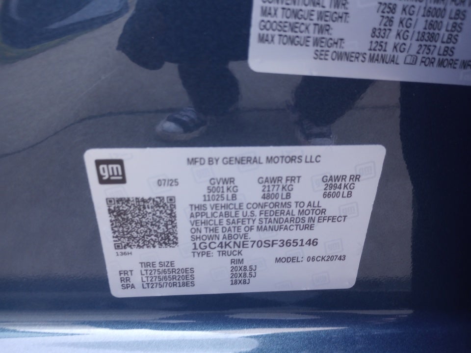 2025 Chevrolet Silverado 2500HD 4WD Crew Cab Standard Bed LT