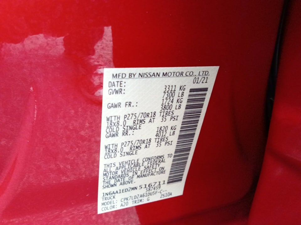 2021 Nissan TITAN Crew Cab PRO-4X 4x4