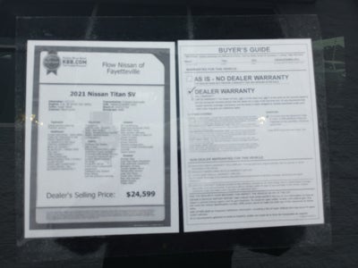 2021 Nissan TITAN Crew Cab SV 4x4