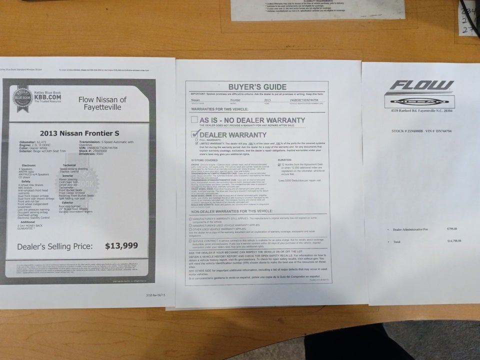 2013 Nissan Frontier S
