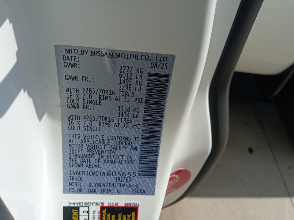 2026 Nissan Frontier King Cab S 4x4