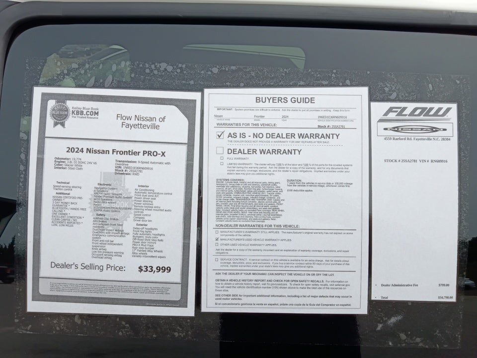 2024 Nissan Frontier Crew Cab PRO-X 4x2