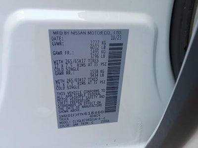 2026 Nissan Frontier SV