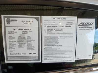 2023 Nissan Sentra S Xtronic CVT