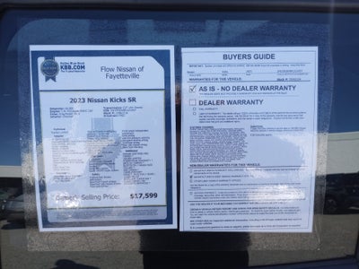 2023 Nissan Kicks SR Xtronic CVT