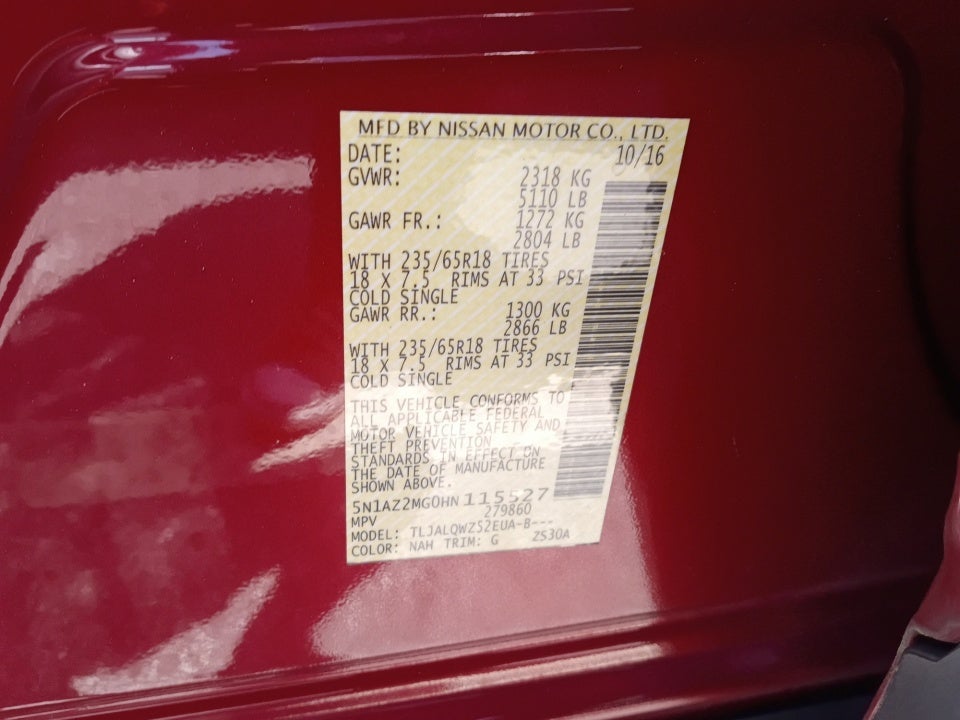 2017 Nissan Murano SV