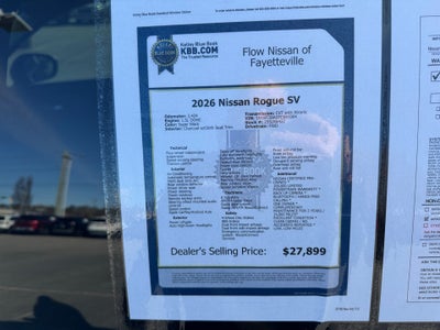 2026 Nissan Rogue SV