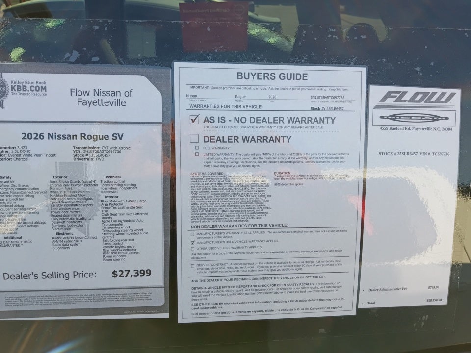 2026 Nissan Rogue SV