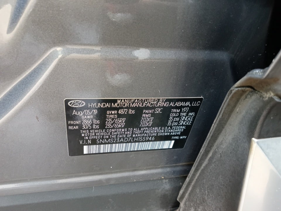 2020 Hyundai Santa Fe SE