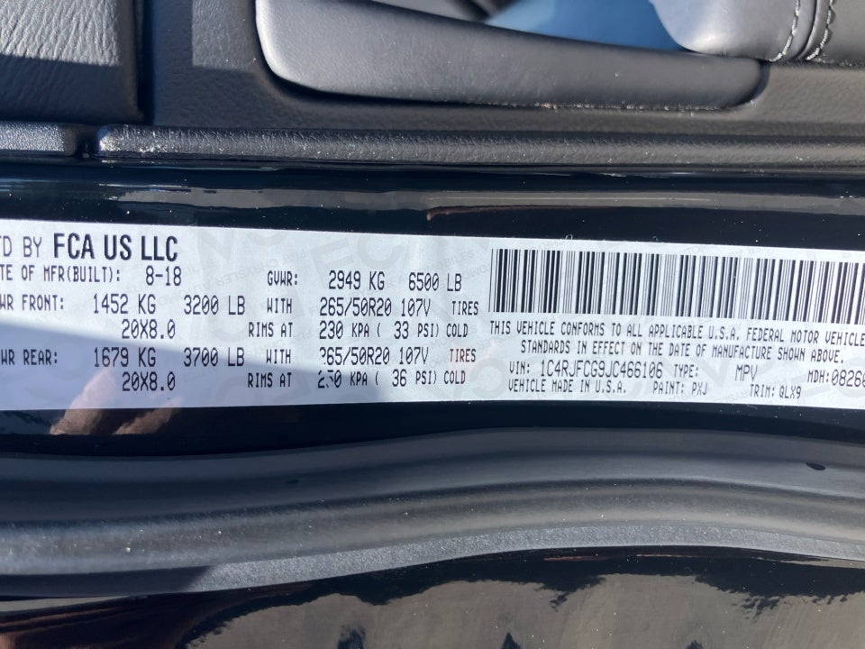 2018 Jeep Grand Cherokee High Altitude 4x4