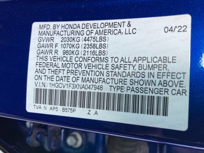 2022 Honda Accord Sport