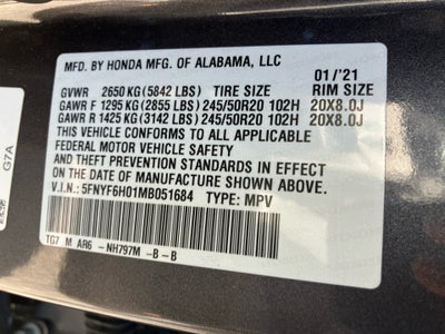 2021 Honda Pilot AWD Elite