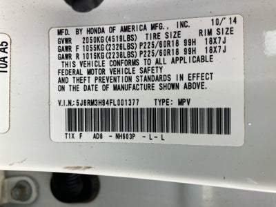 2015 Honda CR-V Touring