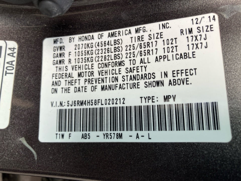 2015 Honda CR-V EX