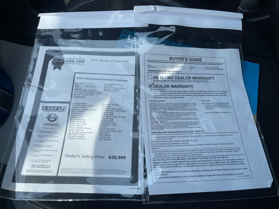 2020 Jeep Grand Cherokee Trailhawk 4X4