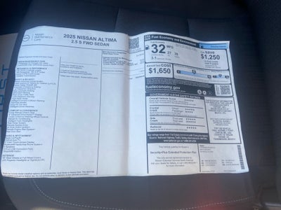 2025 Nissan Altima S FWD