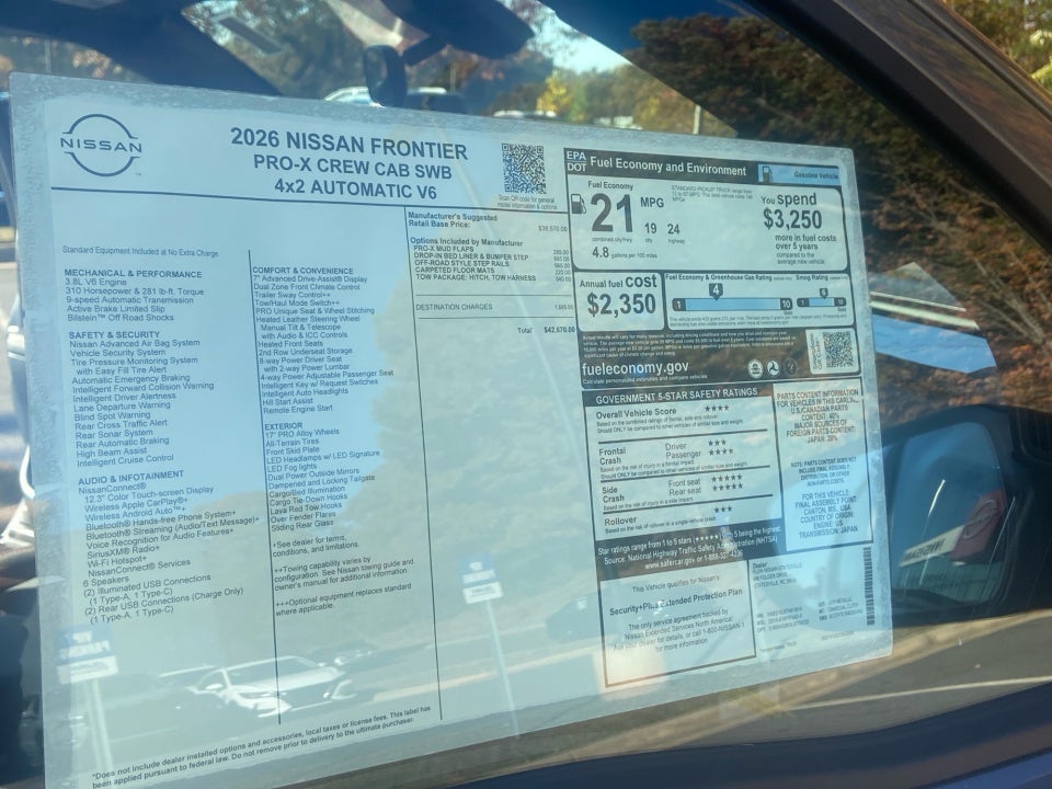 2026 Nissan Frontier Crew Cab PRO-X 4x2