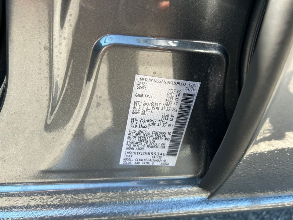 2026 Nissan Frontier Crew Cab SV 4x4