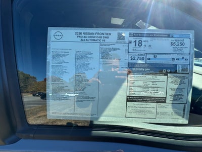 2026 Nissan Frontier Crew Cab S 4x4