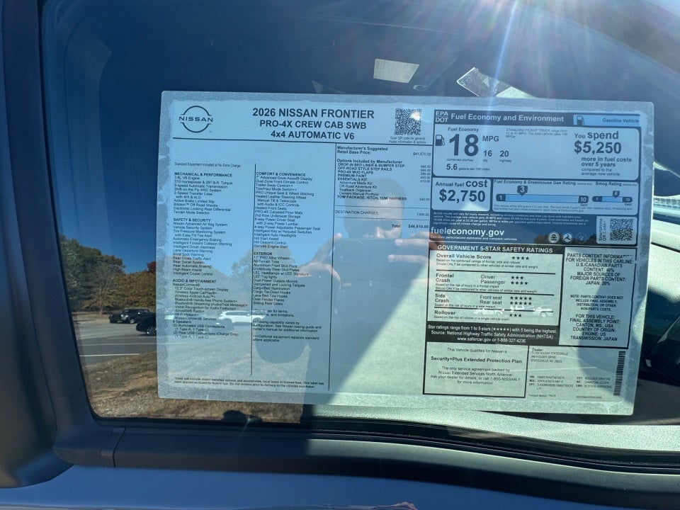 2026 Nissan Frontier Crew Cab S 4x4