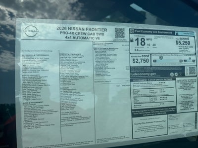 2026 Nissan Frontier PRO-4X