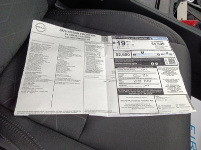 2026 Nissan Frontier Crew Cab SV 4x4