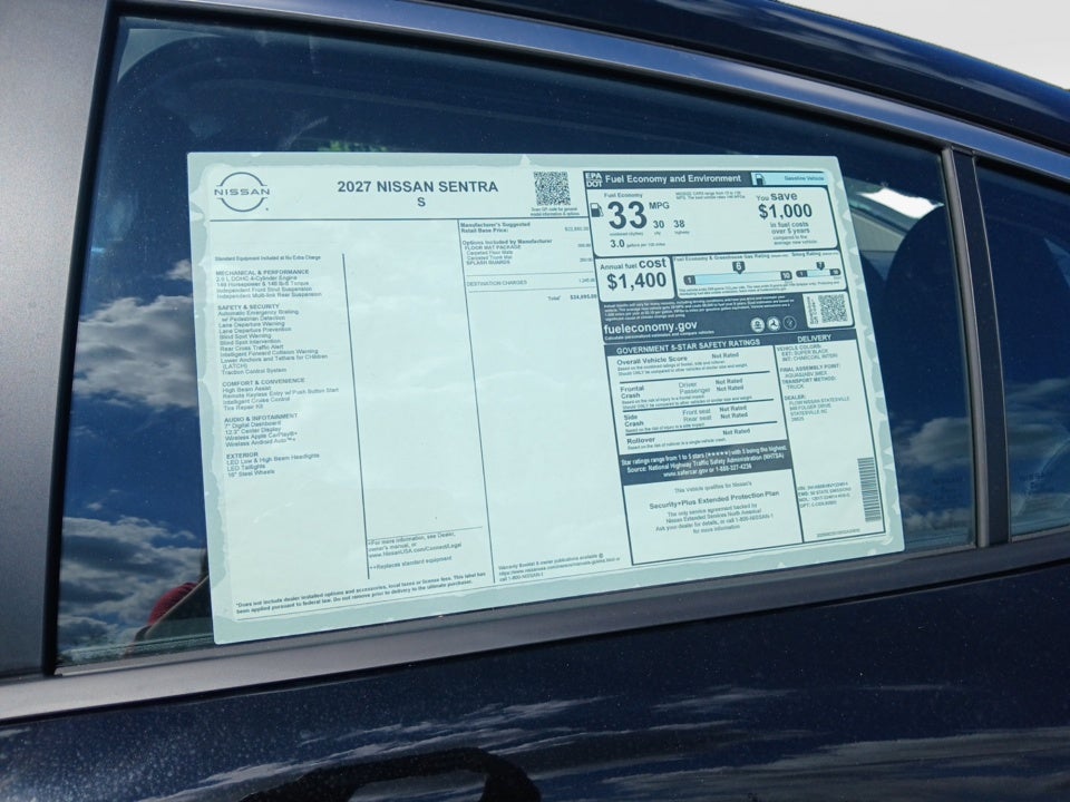 2027 Nissan Sentra S