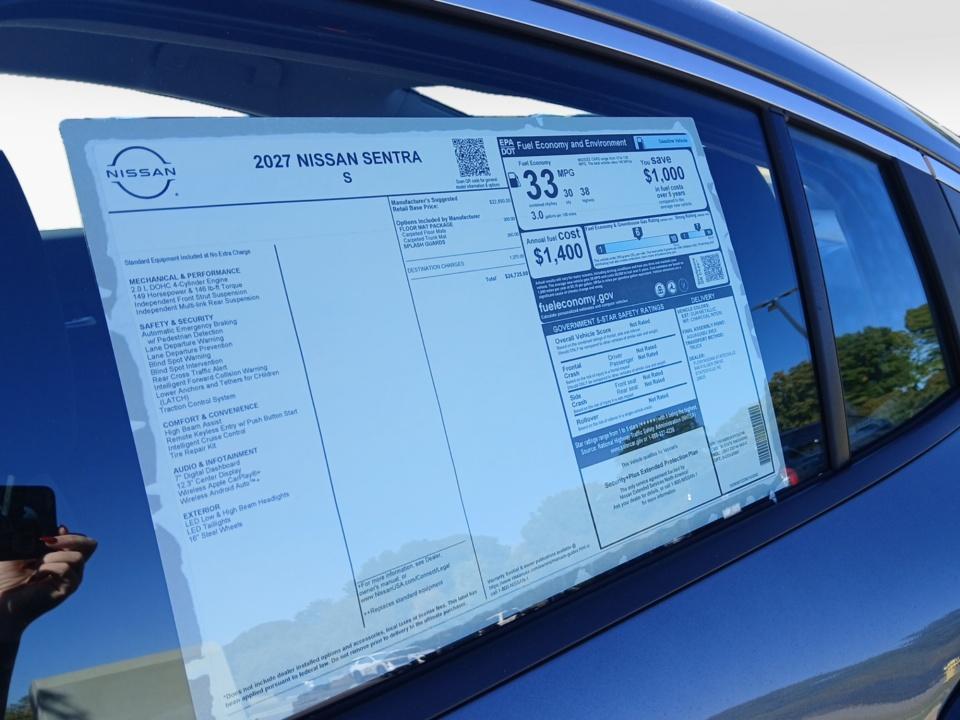 2027 Nissan Sentra S