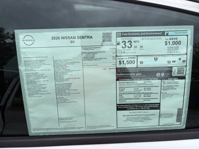2026 Nissan Sentra SV