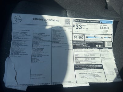 2026 Nissan Sentra SV