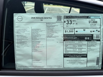 2026 Nissan Sentra SV