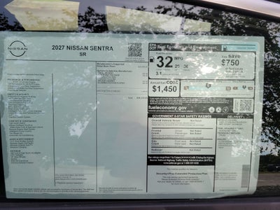 2027 Nissan Sentra SR