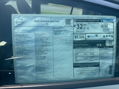 2026 Nissan Sentra SL