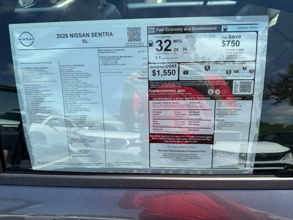 2026 Nissan Sentra SL