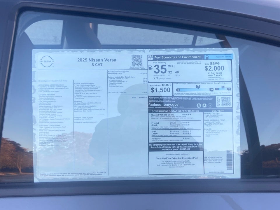 2025 Nissan Versa 1.6 S