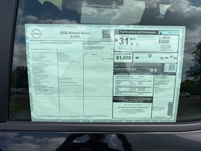 2026 Nissan Kicks S