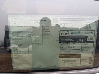 2026 Nissan Kicks SV