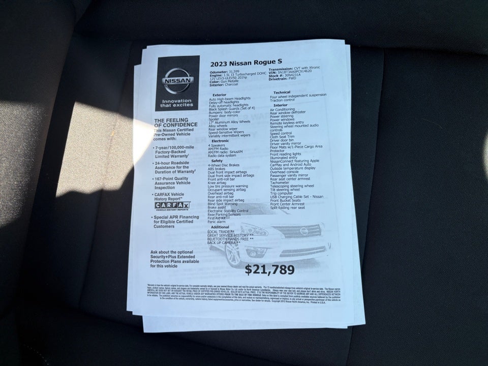2023 Nissan Rogue S FWD