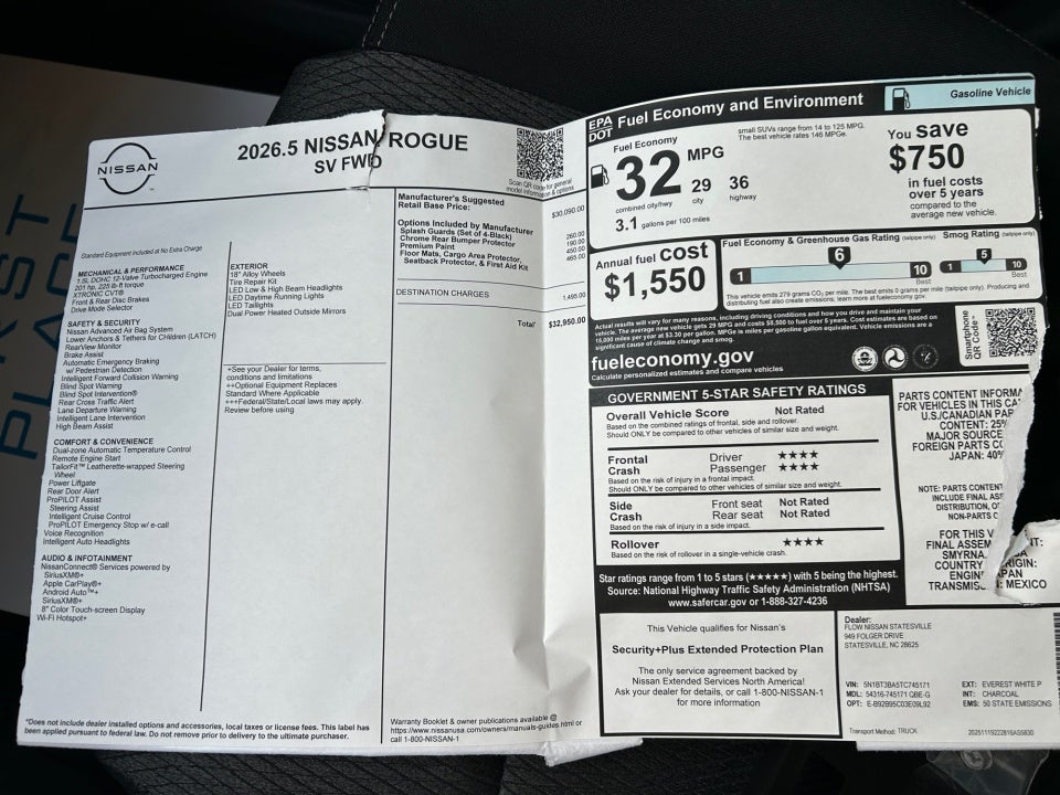 2026 Nissan Rogue SV