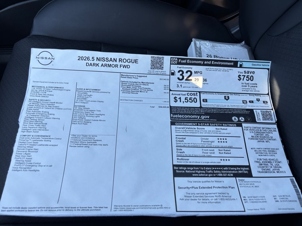 2026 Nissan Rogue Dark Armor