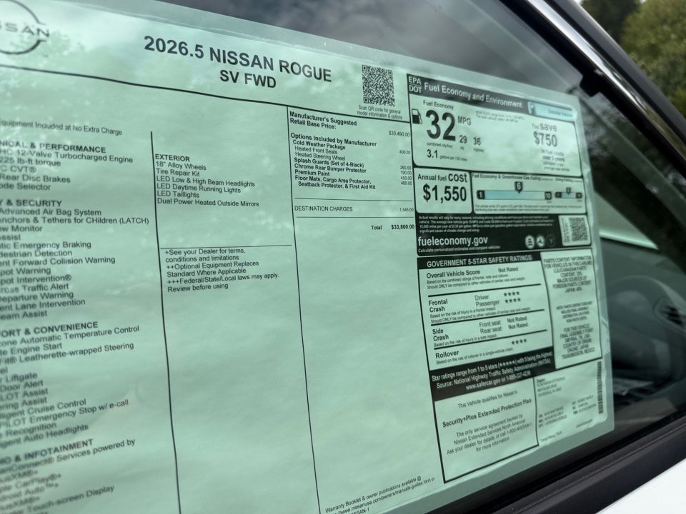 2026 Nissan Rogue SV