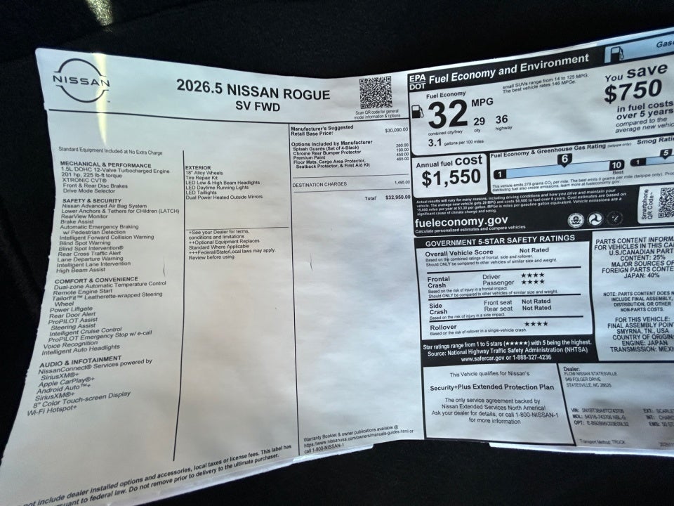 2026 Nissan Rogue SV