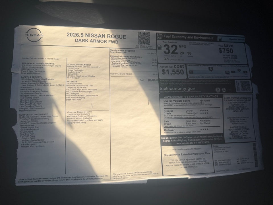 2026 Nissan Rogue Dark Armor