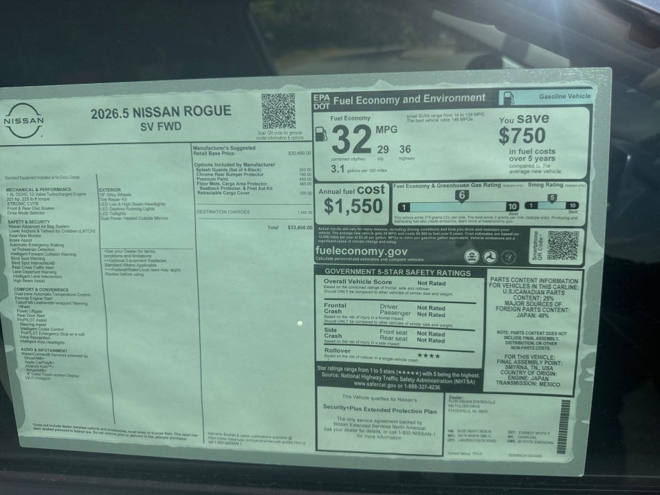 2026 Nissan Rogue SV