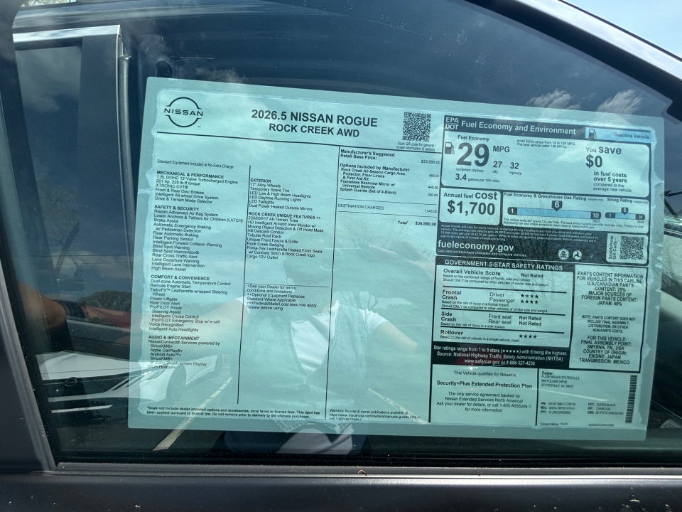 2026 Nissan Rogue Rock Creek