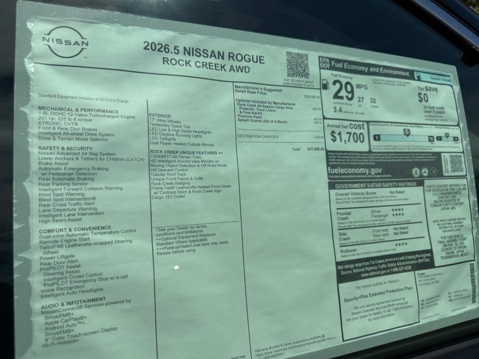 2026 Nissan Rogue Rock Creek