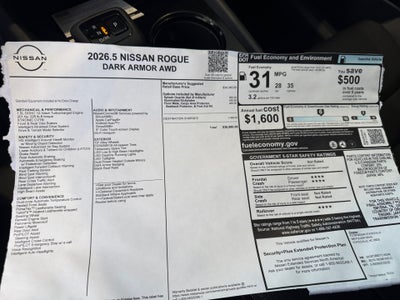 2026 Nissan Rogue Dark Armor