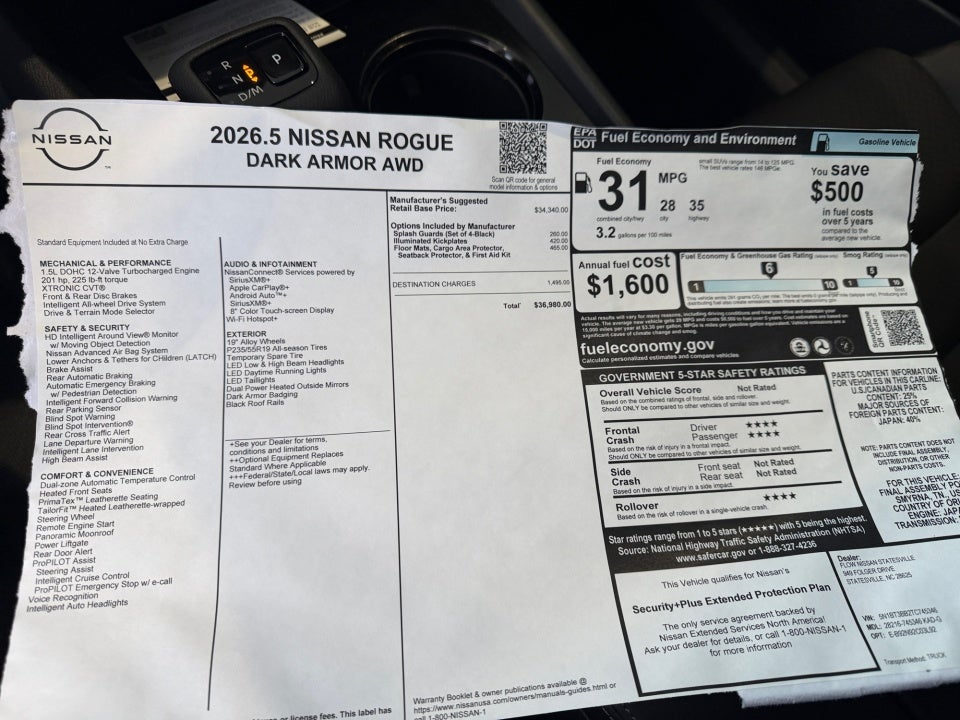 2026 Nissan Rogue Dark Armor