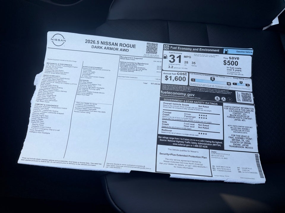 2026 Nissan Rogue Dark Armor