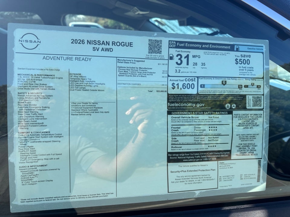 2026 Nissan Rogue SV